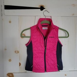 Columbia Fuchsia and Black Girls Vest